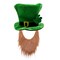 St. Patrick's Day Party Costume Suit Hat, Bow, Bow Tie, Beard, Scarf (Hat, Beard, Tie, Bow tie)